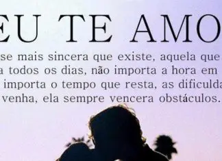 Eu te amo a frase mais sincera que existe…